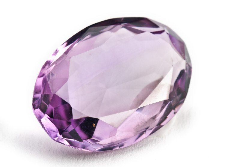 Amethyst color ranges form deep violet to pale lavender 