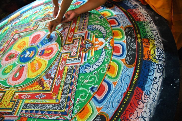 Tibetan Buddhist Monks sand mandala 