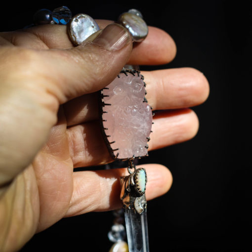 Rose Quartz Owl ~ Wisdom and Grace - Image 2
