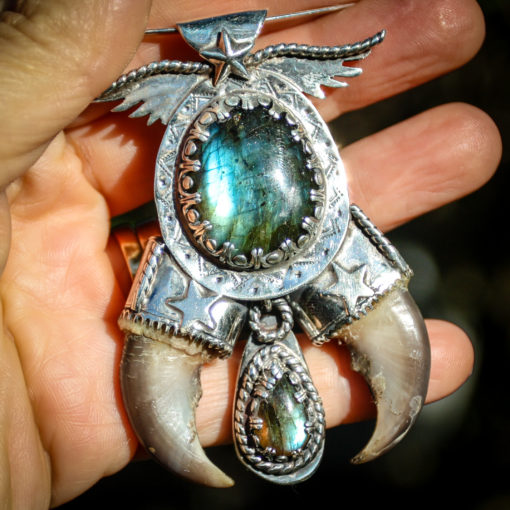 Angela Blessing Jewelry- bear claw pendant