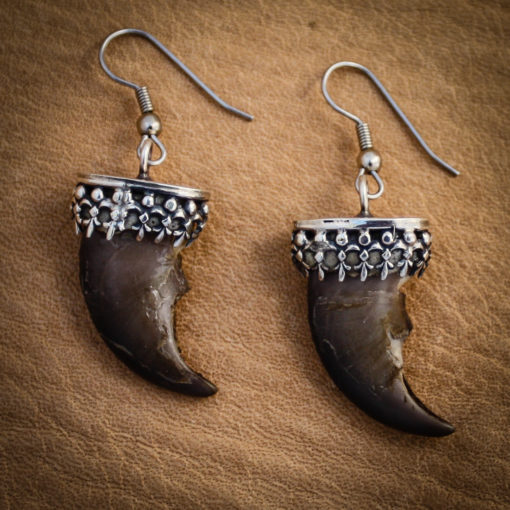 Angela Blessing Jewelry- genuine bear claw earrings